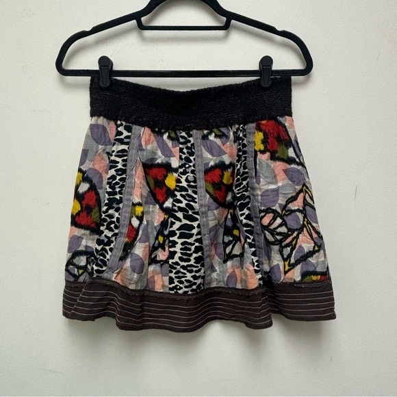 Free People Mixed Print Skater Skirt - Picture 10 of 12